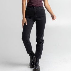 ABRAND A 94 High Slim Black Womens Jeans Size 26